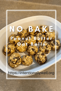 No Bake Peanut Butter Oat Balls